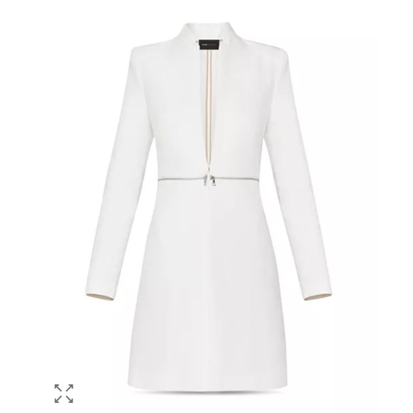 BCBGMaxAzria Dresses & Skirts - BCBGMAXAZRIA White Women's Arelia A Line Coat, Size XXS